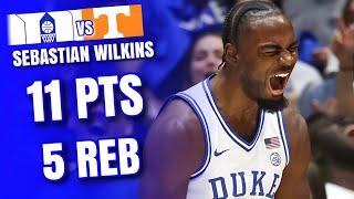 Sebastian Wilkins Duke Highlights vs Tennessee | Exhibition 