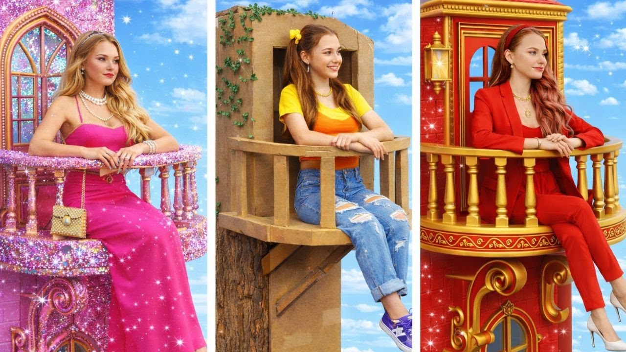 💎 Бюджет против Роскоши! Безумное преображение комнаты своими руками! 😱