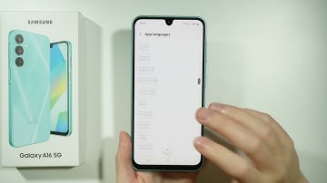 Samsung Galaxy A16 5G: How to Change App Language