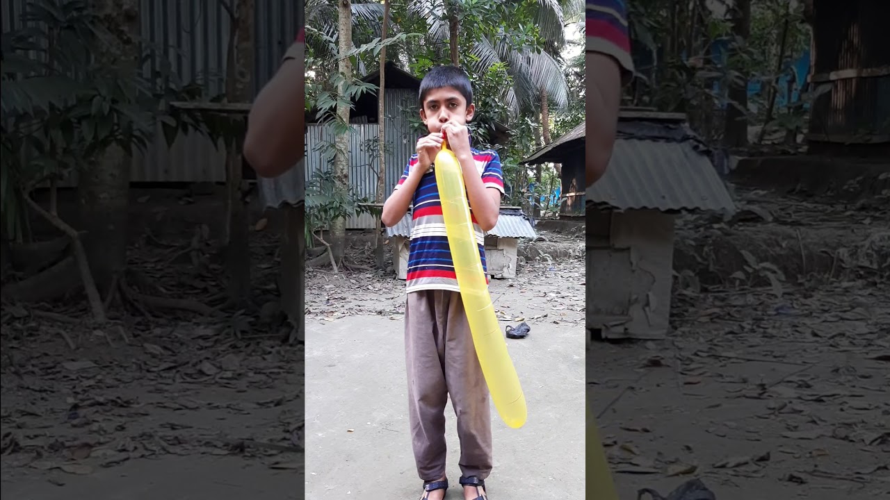 Outdoor rocket balloon fun and learn colors for kids 