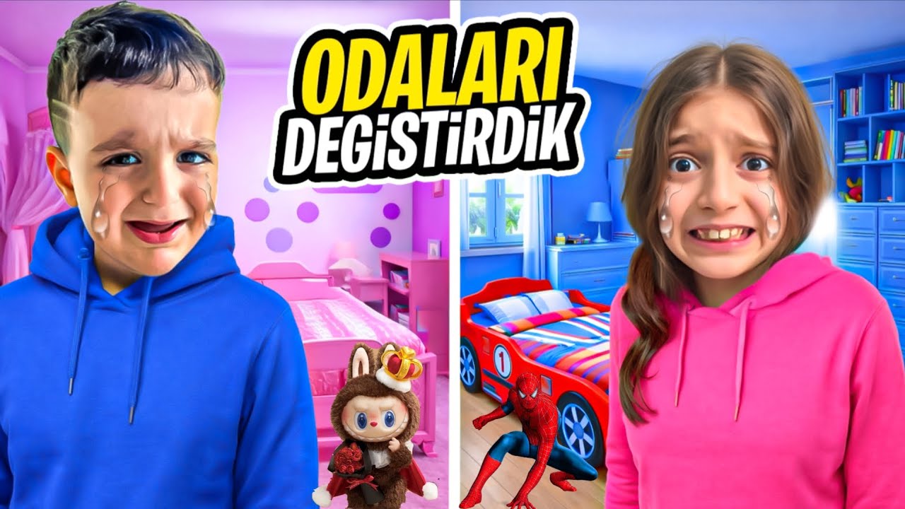 POYRAZ ELİFE BÜYÜK KIŞKIRTMA!!BABAM ODALARIMIZI DEĞİŞTİRDİ!!