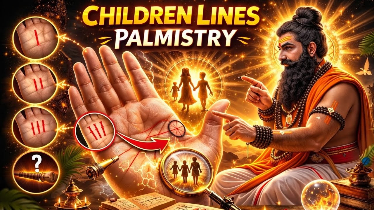 Children lines palmistry #astrology #palmistry 