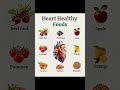 Foods For Healthy Heart ❤️ #education#food #healthtips#health #healtheducation#viral #reels#trending