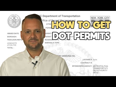 How to get NYC DOT permits
