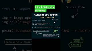 How to convert JPEC to PNG in python @CodeGlobal #coding #pythonprogramming #CodeGlobal