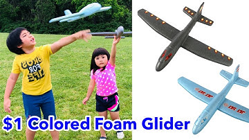 $1 Colored Foam Glider   ✈️   from Dollar Tree | $1 Toy Reviews