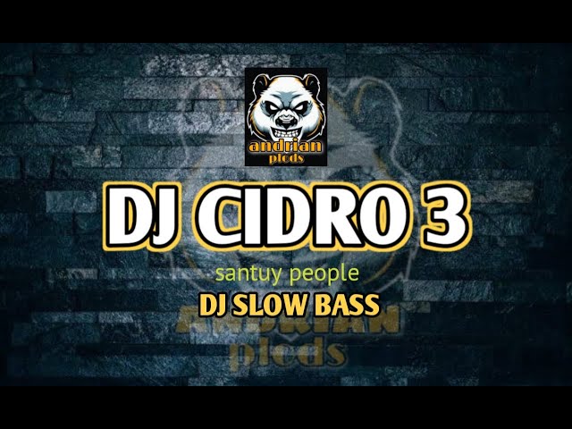 DJ CIDRO 3 - SLOW BASS (ANDRIAN Plods Rimex) class=