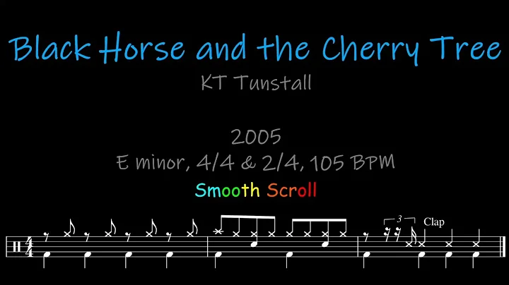 Black Horse and the Cherry Tree, Chords, Lyrics and Timing