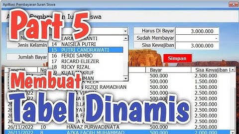 Part-5 | Membuat Tabel Dinamis Excel VBA Pemula