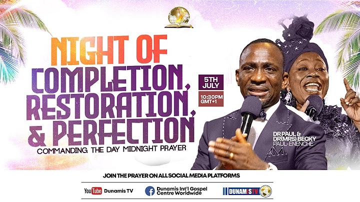 COMMANDING THE DAY MIDNIGHT PRAYER || NIGHT OF COMPLETION, RESTORATION AND PERFECTION || 05-07-2025
