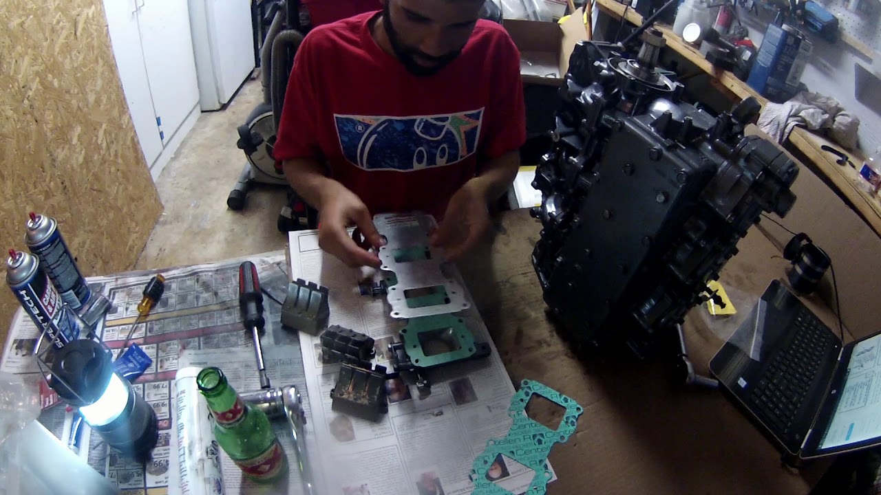 90 Yamaha Outboard Rebuild Assembling Reed Valves ep7 YouTube