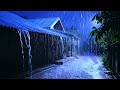 Relaxing Heavy Rain on Village Streets and Rooftop Sounds at Night for Peaceful Sleep ASMR 5212