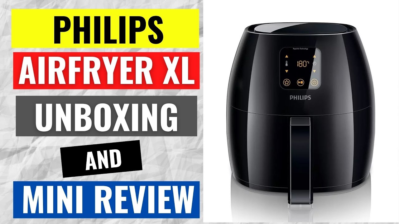 BEST Unboxing Philips AirFryer XXL Avance Collection BLACK HD965191 