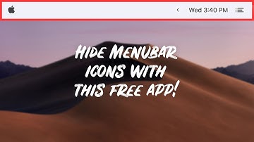 Hide Menu Bar Mac Icons for FREE!
