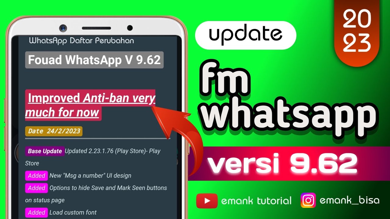 update fm whatsapp versi terbaru 2023‼️ fm whatsapp 9.62 rilis