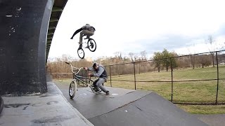 Jumping Over A Bridge (BMX)