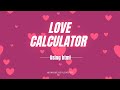 Love calculator using Html, CSS & JS | Check Out How much Compatible you are?