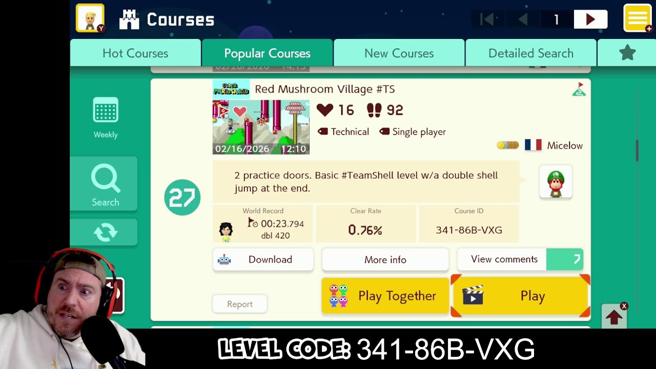 Endless Expert! (61 Lives | 1,458 Clears) Family Friendly Mario Maker 2 | Nintendo Switch 2