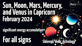 Oğlak Burcunda Dört Gezegen Kavuşumu Şubat 2024 Vedik Astroloji