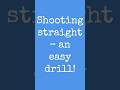 Do you want to shoot STRAIGHT?  Easy pool drill!