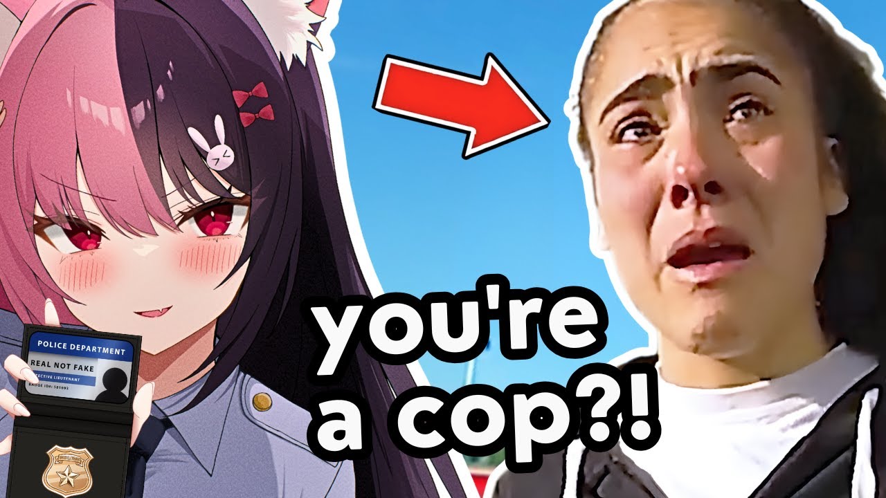 Когда полицейские застают преступников врасплох | Реакция Vtuber