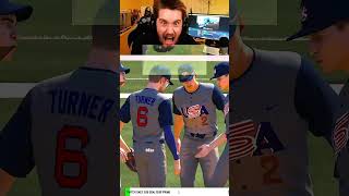 Jo Adell hits a perfect perfect line out to end the game in MLB THE SHOW 25 #mlbtheshow25 #ytshorts