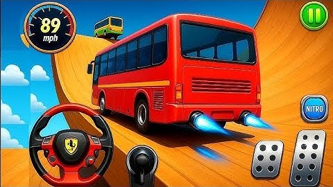 Crazy Bus Mega Ramp Impossible Racing   Bus Stunts Impossible Tracks   Android Gameplay P-05