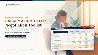 Salary & Job-Offer Negotiation Toolkit — Total-Comp Calculator + Counter Offer Scripts