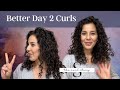 Better day 2 curls morning refresh routine  wavy curly hair