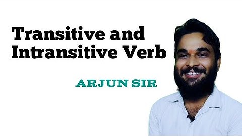 Transitive and Intransitive verbs by Arjun sir