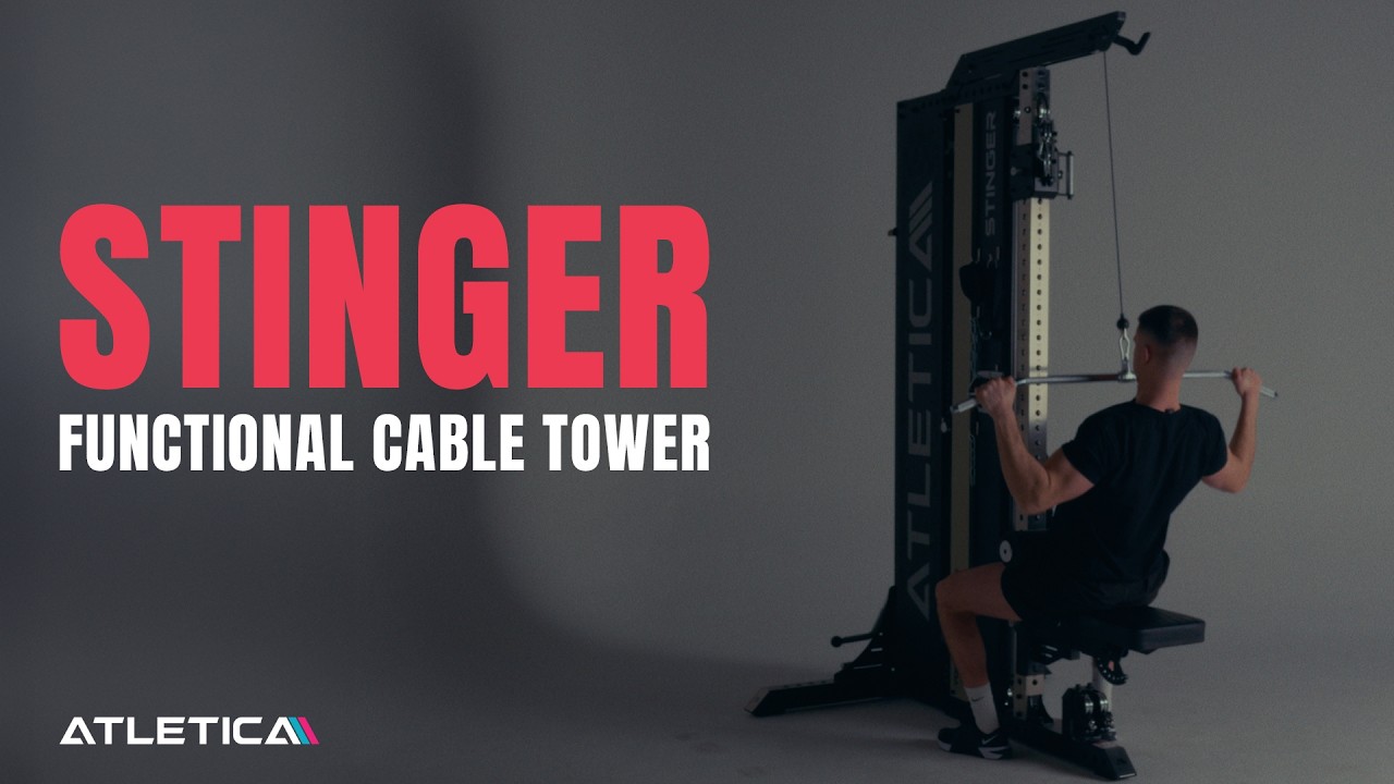 ATLETICA Stinger | Functional Cable Tower 1:1 & 2:1 with 75×75 mm Stainless Steel Upright