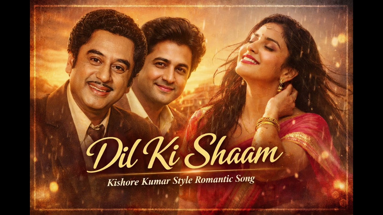 “Golden Voice – 90’s Dil Ka Safar” LEGEND VOICE KISHORE KUMAR #GoldenVoice#90sSong#RetroLove#OldI