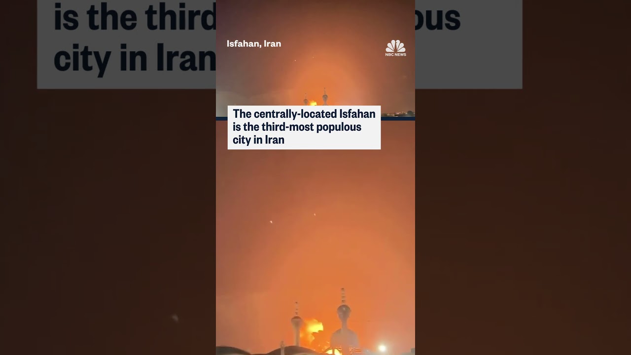 Videos show explosions and fire in an Iranian city as strikes continue