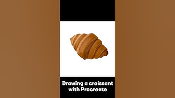 Draw a croissant in Procreate #drawing #bread #croissant #procreate  #art