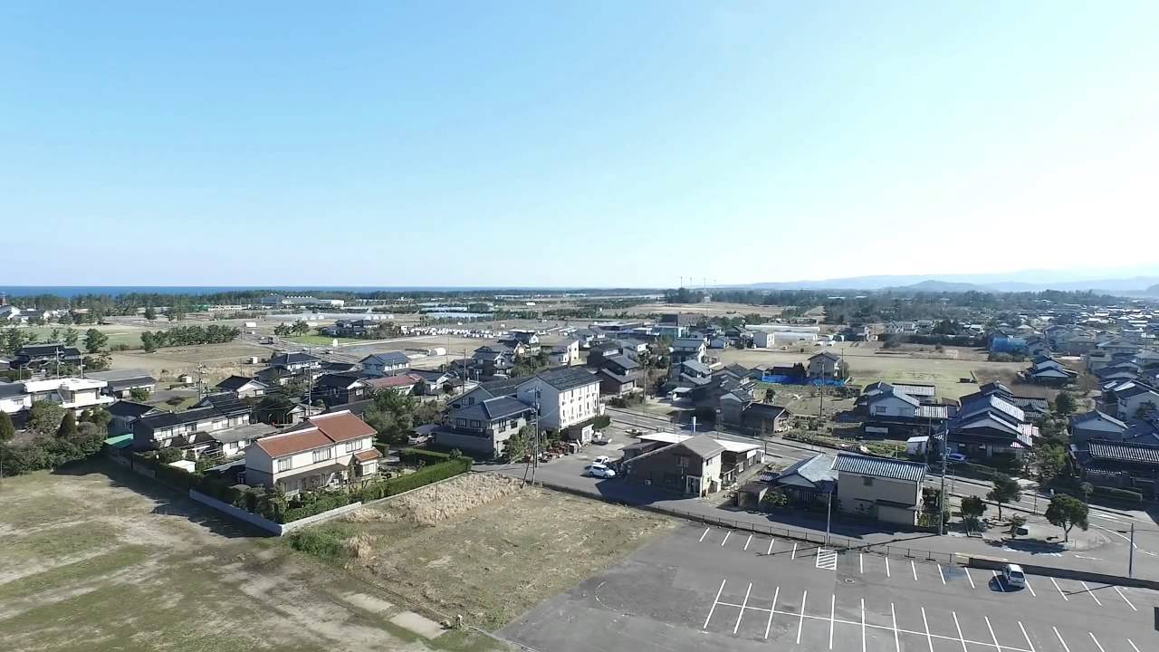 北栄町由良宿「出会いの広場」ドローン空撮 - YouTube