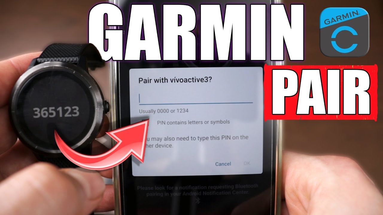 How to Connect Garmin VivoActive 3 to Your Phone - YouTube