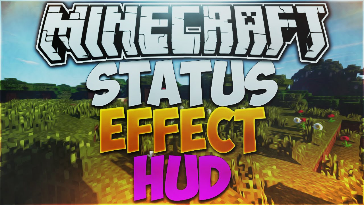 Minecraft 1 8 9 Statuseffecthud Mod Review Youtube
