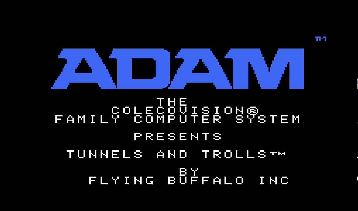 Tunnels & Trolls Demo for the Colecovision and Coleco Adam YouTube