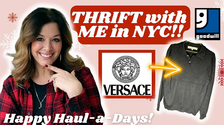 I found Versace at Goodwill! Thrift with me in NYC...