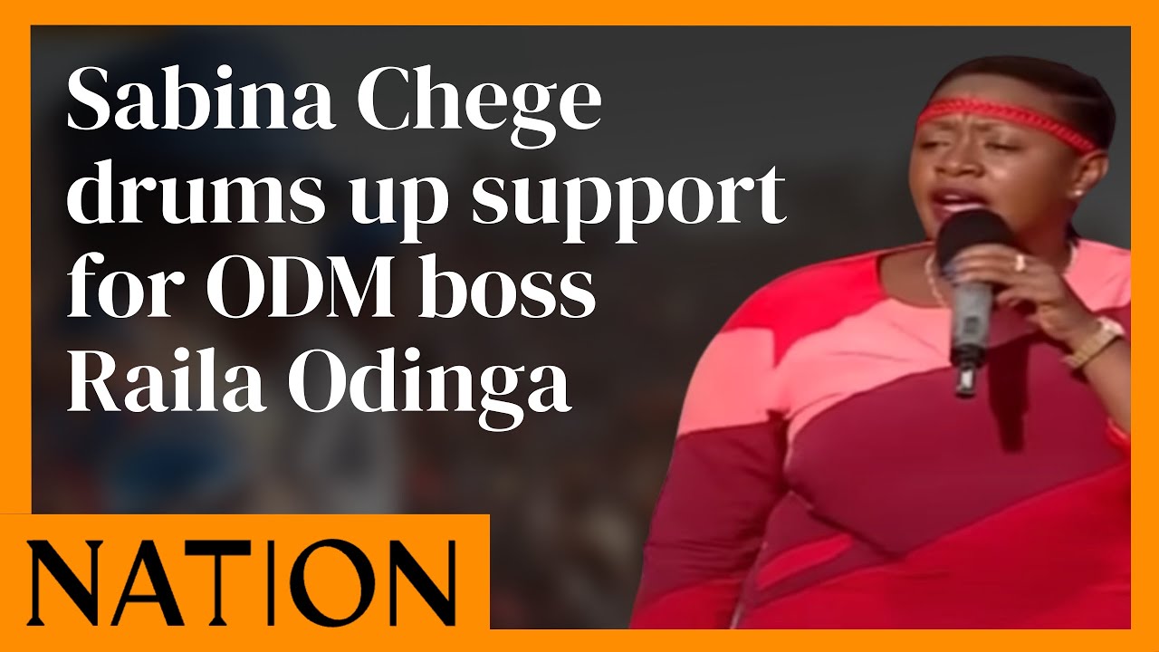 Download Sabina Chege drums up support for ODM boss Raila Odinga's 2022 State House bid
