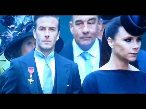 David Beckham & Victoria Posh at Royal Wedding [Best Hat] Prince William & Kate Middleton