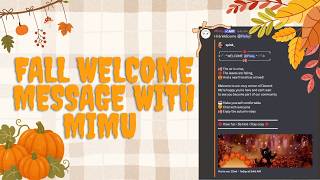 FALL WELCOME MESSAGE | MIMU | TUTORIAL | PINKY | 2026