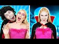 💖 POPULAR BARBIE VS UNPOPULAR VAMPIRE🦇 Smart Tips &amp; Cool DIY Crafts📦 Funny Situations by 123 GO!