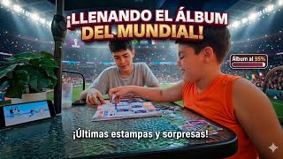 Completando el álbum Mundial 2026 junto a mis hijos.