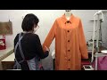 How to sew a Light Overcoat - No Lining, Overlock in all seam allowance -