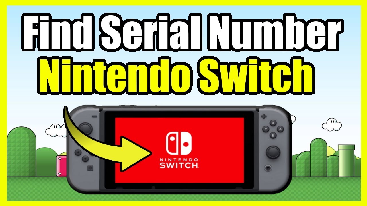 How to Nintendo Switch Serial Number to FIND Model or Old) - YouTube