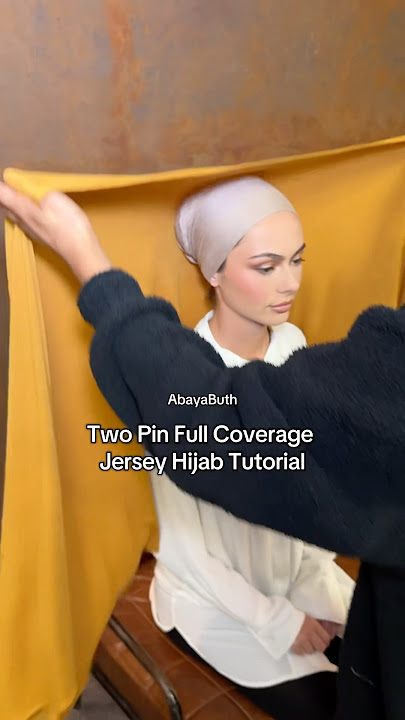 Two Pin Full Coverage Jersey Hijab Tutorial 🫶🏼