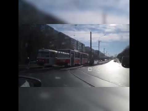 В Ульяновске столкнулись два трамвая