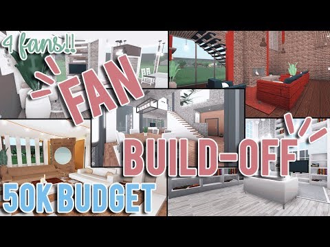Fan Build Off W 50k Budget 4 Fans Roblox Bloxburg - angiepcaps on twitter 1 roblox bloxburg speedbuild