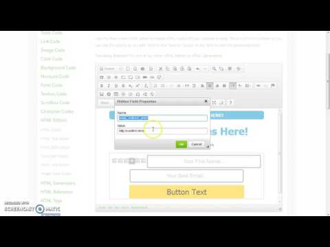 Edit Aweber Form Code With The Online HTML Editor